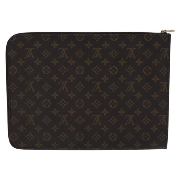 LOUIS VUITTON Monogram Posh Documents Clutch Bag M53456 LV Auth EC947 - Picture 3 of 16